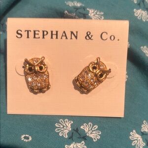 Owl studs by Stephan & co